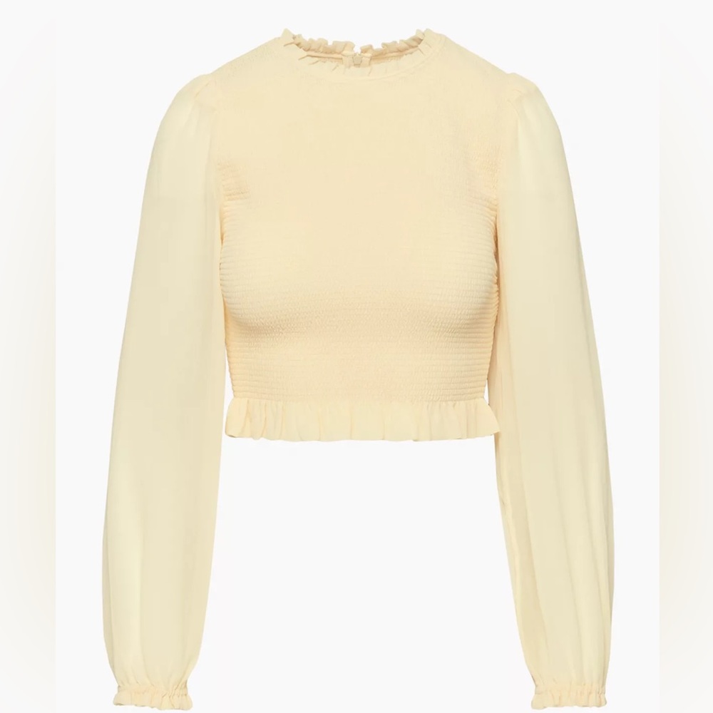 Aritzia Wilfred Crop Blouse NWT